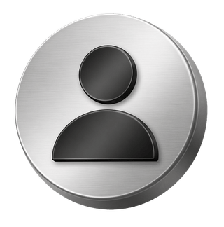 FAQ 페이지에 배치된 장식용 실버 색상의 3D 아바타 아이콘