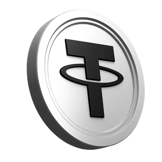 플랫폼 소개 섹션에 있는 Tether USDT 코인 이미지